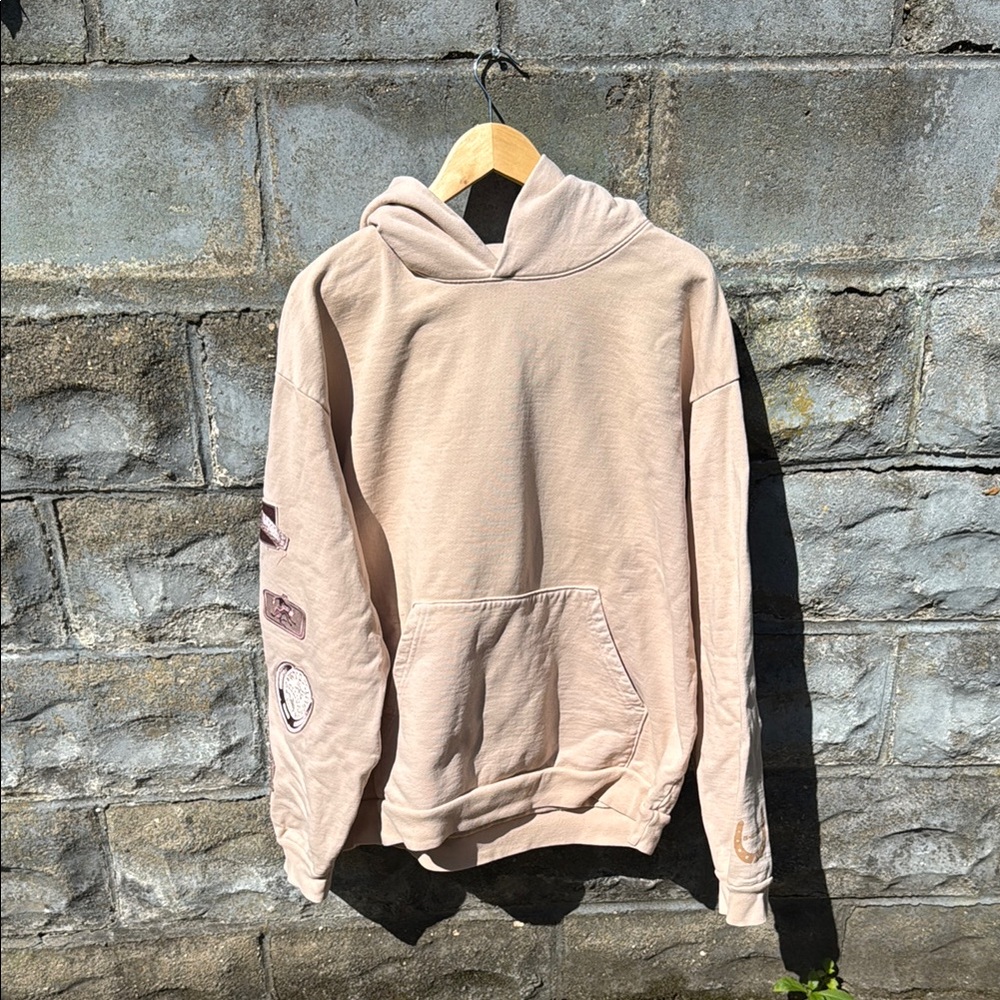 Los Angeles apparel hoodie size xl beige heavyweight wedding rodeo cowboy